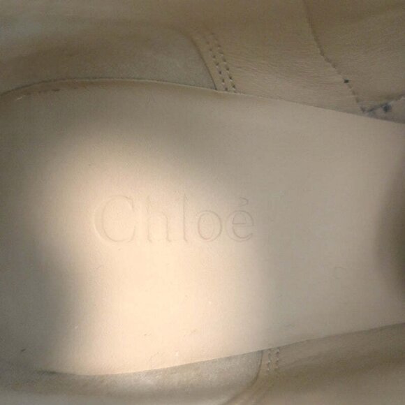 Chloe Susanna Studded Velvet Ankle Boots Navy Size 35.5 Buckle Booties NEW - Picture 9 of 11